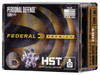 Federal Premium Personal Defense Standard Velocity Centerfire Ammunition, 10mm Auto, HST Jacketed Hollow Point, 200 Grain - 20 Cartridge Box ( 20 / 1 )