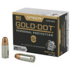 Speer Gold Dot Subsonic Centerfire Ammunition, 9mm Luger, Hollow Point, 147 Grain - 20 Cartridge Box ( 20 / 1 )