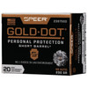 Speer Gold Dot Subsonic Centerfire Ammunition, 45 ACP, Hollow Point, 230 Grain - 20 Cartridge Box ( 20 / 1 )