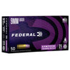 Federal Syntech Standard Velocity Centerfire Ammunition, 9mm Luger, Total Syntech Jacket Flat Nose, 124 Grain - 50 Cartridge Box ( 50 / 1 )