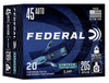 Federal Syntech Subsonic Centerfire Ammunition, 45 ACP, Segmented Jacketed Hollow Point, 205 Grain - 20 Cartridge Box ( 20 / 1 )