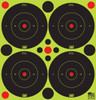 ProShot 3BGREEN48 SplatterShot  BlackGreen SelfAdhesive Paper Impact Enhancement 3 Bullseye 144 Targets12 Sheets Includes Pasters UPC: 709779902941