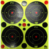 ProShot 3BGREEN48 SplatterShot  BlackGreen SelfAdhesive Paper Impact Enhancement 3 Bullseye 144 Targets12 Sheets Includes Pasters UPC: 709779902941