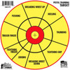 ProShot PTT6PK Pistol Training  12 Diagnostic Bullseye Hanging Paper YellowRed Impact Enhancement 6 Pack UPC: 709779903481