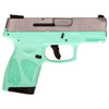 Taurus 1G2S939C G2S  9mm Luger 71 3.26 Barrel Cyan Polymer Frame wPicatinny Accessory Rail Serrated Matte Stainless Steel Slide Polymer Grip Includes 2 Mags UPC: 725327617433