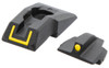 Ruger 90649 SecuritySeries Sight Set Yellow  Black  Yellow Front Sight Yellow Rear Sight UPC: 736676906499