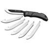Outdoor Edge RLY50C RazorLite  3.50 Folding Drop Point Tanto Plain 420J2 SS Blade BlackGray Polymer Handle UPC: 743404301532