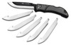 Outdoor Edge RLY50C RazorLite  3.50 Folding Drop Point Tanto Plain 420J2 SS Blade BlackGray Polymer Handle UPC: 743404301532
