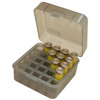 MTM CaseGard S25D41 Dual Gauge Shotshell Case Shotgun Clear Smoke Polypropylene 25rd UPC: 026057008417