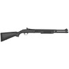 Mossberg 50693 590 Persuader 12 Gauge 81 3 20 Cylinder Bore HeatShield Barrel Matte Blued Metal Finish Drilled  Tapped Receiver Ghost Ring Sight Synthetic Stock UPC: 015813506939