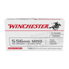 Winchester USA White Box Hyper Velocity Centerfire Ammunition, 5.56 x 45mm NATO, Full Metal Jacket, 55 Grain - 150 Cartridge Box ( 150 / 1 )