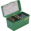 MTM CaseGard H50RMAG10 Deluxe Ammo Box  for 7mm RemMag 300 Win Mag Green Polypropylene 50rd UPC: 026057205106