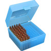 SML RIFLE AMMO BOX 100RD - CLR BLUE UPC: 026057215242