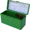MTM CaseGard RL6010 Ammo Box FlipTop for .30062506 Rem.270 Win Green Polypropylene 60rd UPC: 026057211107