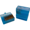 MTM CaseGard RS5024 CaseGard R50 MultiCaliber Clear Blue Polypropylene 50rd UPC: 026057217246