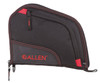 Allen 7738 AutoFit  Handgun Case Black Endura wRed Trim Foam Padding Knit Lining Mag Sleeve Storage Pocket  Lockable Zipper 9 L UPC: 026509025986