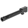 ZEV BBL17OPTTHDLC Optimized Match Replacement Barrel 9mm Luger Compatible wGlock 17 Gen14 4.49 Black DLC 416R Stainless Steel DimpledThreaded Barrel UPC: 811338035400