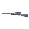 Gamo 611006875554 Swarm Whisper Gas Piston 22 Pellet 10rd Black FlutedRifled Barrel Black Receiver Fixed All Weather Stock Scope 4x32mm UPC: 793676090405