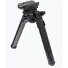 Magpul MAG1075BLK Bipod  made of Aluminum with Black Finish Sling Stud Attachment 6.3010.30 Vertical Adjustment  Rubber Feet for ARPlatform UPC: 840815123071