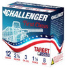 Challenger Target Load 12 Gauge Shotshell Ammunition, 2 3/4 Inch, 1200 FPS, 1 Ounce, #8 Shot - 250 Cartridge Case ( 25 / 10 / 1 )