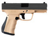 FMK G9C1G2RSS 9C1 G2 9mm Luger 141 4 Black Stainless Steel Barrel Black Serrated Carbon Steel Slide Desert Sand Polymer Frame wPicatinny Rail Black Backstrap Grip UPC: 850979006523