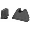 AmeriGlo GL506 Optic Compatible Sight Set for Glock  Black  3XL Tall Black Serrated Front Sight 3XL Tall Black Flat Rear Sight UPC: 644406910602