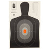 Action Target B27EPROS100 Qualification Pros Silhouette Paper Hanging 23 x 35 BlackGrayWhite 100 Per Box UPC: 816506025672