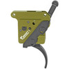 Timney Triggers 510V2THIN Elite Hunter  Thin Curved Trigger with 3 lbs Draw Weight  BlackGreen Finish for Remington 700 Right UPC: 081950510078
