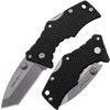Cold Steel CS27DT Recon 1 Micro 2 Folding Tanto Plain Stonewashed 4034 SS Blade Black GrivEx Handle Includes Pocket Clip UPC: 705442019251