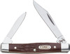 Case 00083 Pen Small 21.47 Folding ClipPen Plain AsGround Stainless Steel Blade Brown Jigged Synthetic Handle UPC: 021205000831