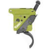 Timney Triggers 510V2 Elite Hunter  Curved Trigger with 3 lbs Draw Weight  BlackGreen Finish for Remington 700 Right UPC: 081950510047