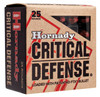 Hornady Critical Defense Hyper Velocity Centerfire Ammunition, 327 Federal, Flex Tip eXpanding, 80 Grain - 25 Cartridge Box ( 25 / 1 )