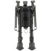Firefield FF34024 Compact  Bipod 914 Black Aluminum Swivel Stud Attachment or Picatinny Rail Adapter Included UPC: 810119018410