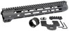 Midwest Industries MISLH12625 Slimline  AR15 Black Hardcoat Anodized AluminumPolymer 12.625 PicatinnyMLOK UPC: 812102031024