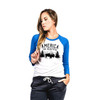 WOMENS BASEBALL TEE AMERICA/BEAUTIFUL 2X UPC: 190741207568