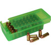 MTM CaseGard P50SS9M16 SideSlide Ammo Box  MultiCaliber Handgun Clear Green Plastic 50rd UPC: 026057124162
