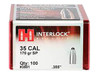 Hornady 3501 InterLock  35 Cal .355 170 gr Spire Point 100 Per Box 15 Case UPC: 090255235012