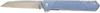 Schrade 1159320 Inert  Folding Wharncliffe Part Serrated Satin AUS10A SS Blade Blue UPC: 661120650638