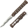 Cold Steel CS26SK4 TiLite  4 Folding Plain Kris AUS 10A Steel BladeFlat Dark Earth GrivEx Handle UPC: 705442020035