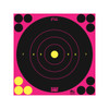 ProShot 8BPINK6PK SplatterShot  BlackPink SelfAdhesive Paper Impact Enhancement Bright Pink 8 Bullseye 6 Pack Includes Pasters UPC: 709779907113