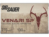 Sig Sauer V270SP13020 Venari 270Win 130gr Soft Point 20 Per Box/10 Case