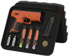 Byrna Technologies SK68300ORNKINETIC SD Kinetic Kit CO2 .68 Cal 5rd Orange Polymer Black Rubber Honeycomb Grip C02  15 Projectiles Included UPC: 810042110861