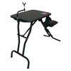 Birchwood Casey MSB100 Ultra Steady Shooting Bench Black Steel Folding Seat Pockets  Adjustable Rubber Coated Gun Rest 21 W x 28 L UPC: 888151026533