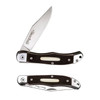 Cold Steel CSFL3RB Ranch Hand  3 Folding Clip Point Plain SK5 Steel BladeBrown wPolished Bolsters Faux Sawed Bone Handle Features Lanyard Hole UPC: 888151037294