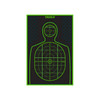 TruGlo TGTG13A25 TruSee Handgun Target BlackGreen SelfAdhesive Heavy Paper Universal Fluorescent Green 25 Pack UPC: 888151038284