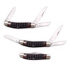Cold Steel CSFLGSTKMJ Gentlemans Stockman 22.102.50 Folding ClipSheepsfootSpey Plain 8Cr13MoV SS BladeBrown Jigged wPolished Bolsters Bone Handle UPC: 888151038680