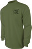 Glock AP96065 Born In Austria  Military Green PreShrunk Cotton Long Sleeve Small UPC: 764503055805