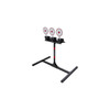 Birchwood Casey 3TPR 3 Spring Loaded Self Resting Targets Plate Rack BlackRed AR500 Steel 0.37 Thick Standing UPC: 888151039670