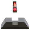 AmeriGlo GFT113 Range Series Sight Set for Glock  Red Fiber Optic Front Sight-Black Rear Sight                                                                                                          