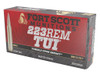 Fort Scott Munitions 223055SCV Tumble Upon Impact (TUI) 223Rem 55gr Solid Copper Spun 20 Per Box/25 Case